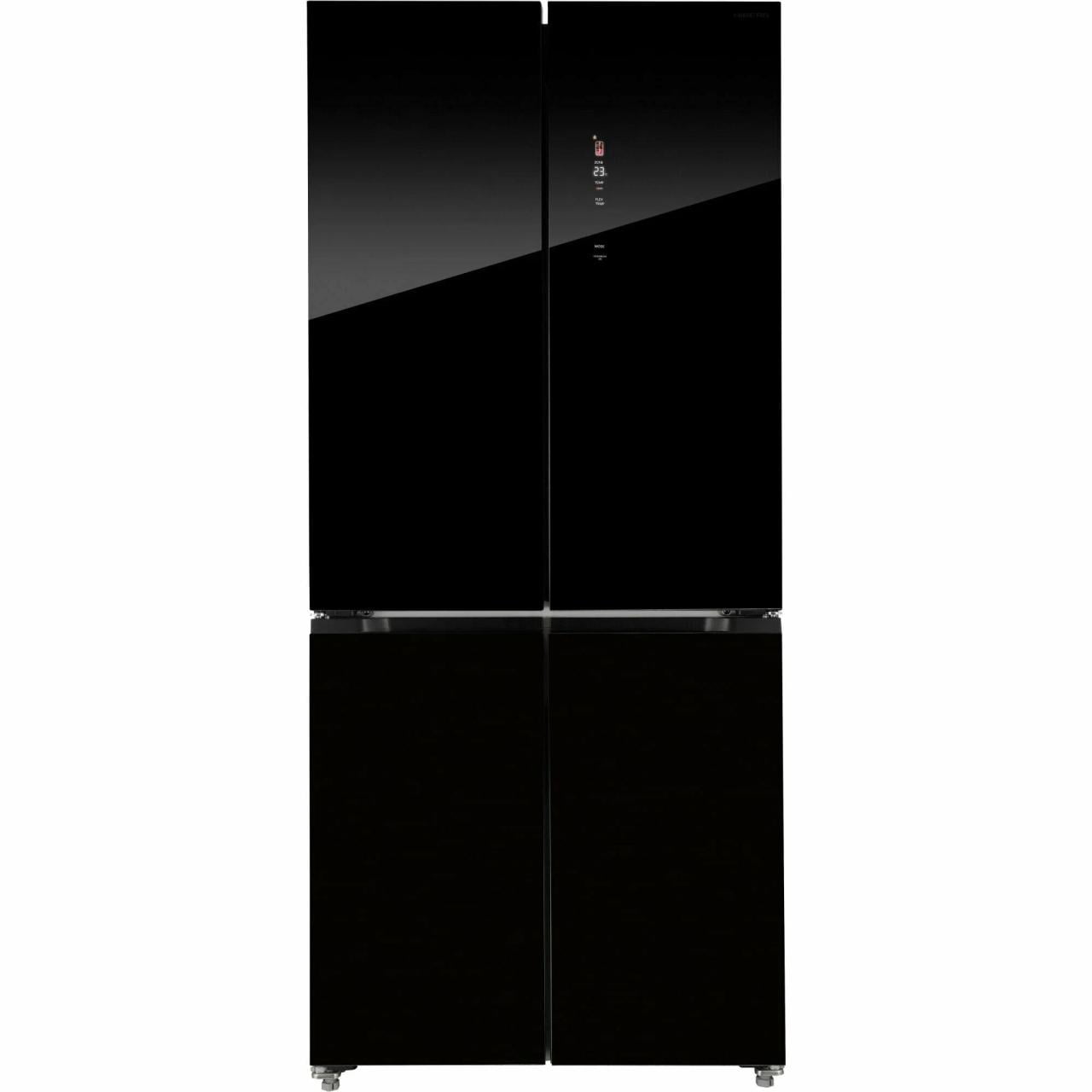 Холодильник HIBERG RFQ-600DX NFGB inverter RU, черный